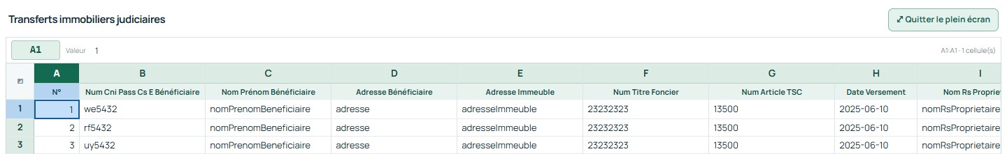 Plein écran — commandes et premières lignes