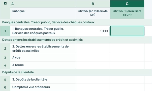 Exemple — T1 · Passif