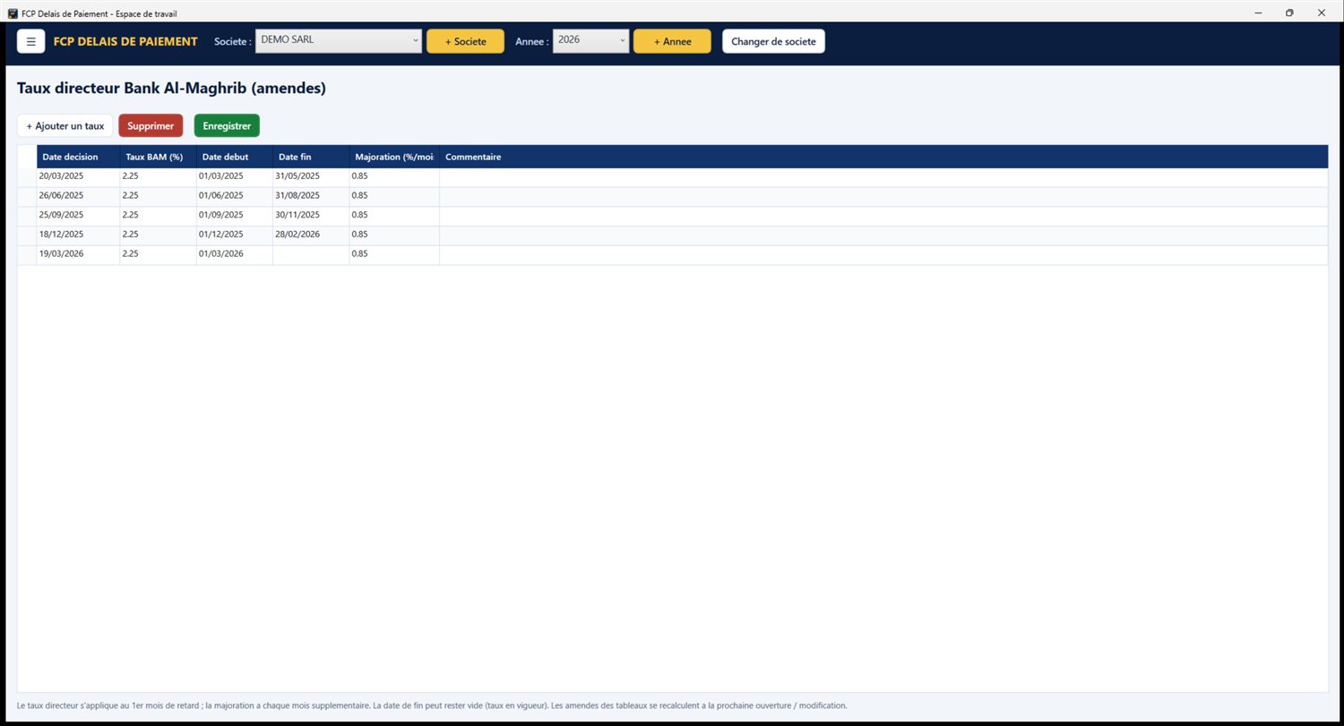FCP Delais de Paiement - Clients et fournisseurs