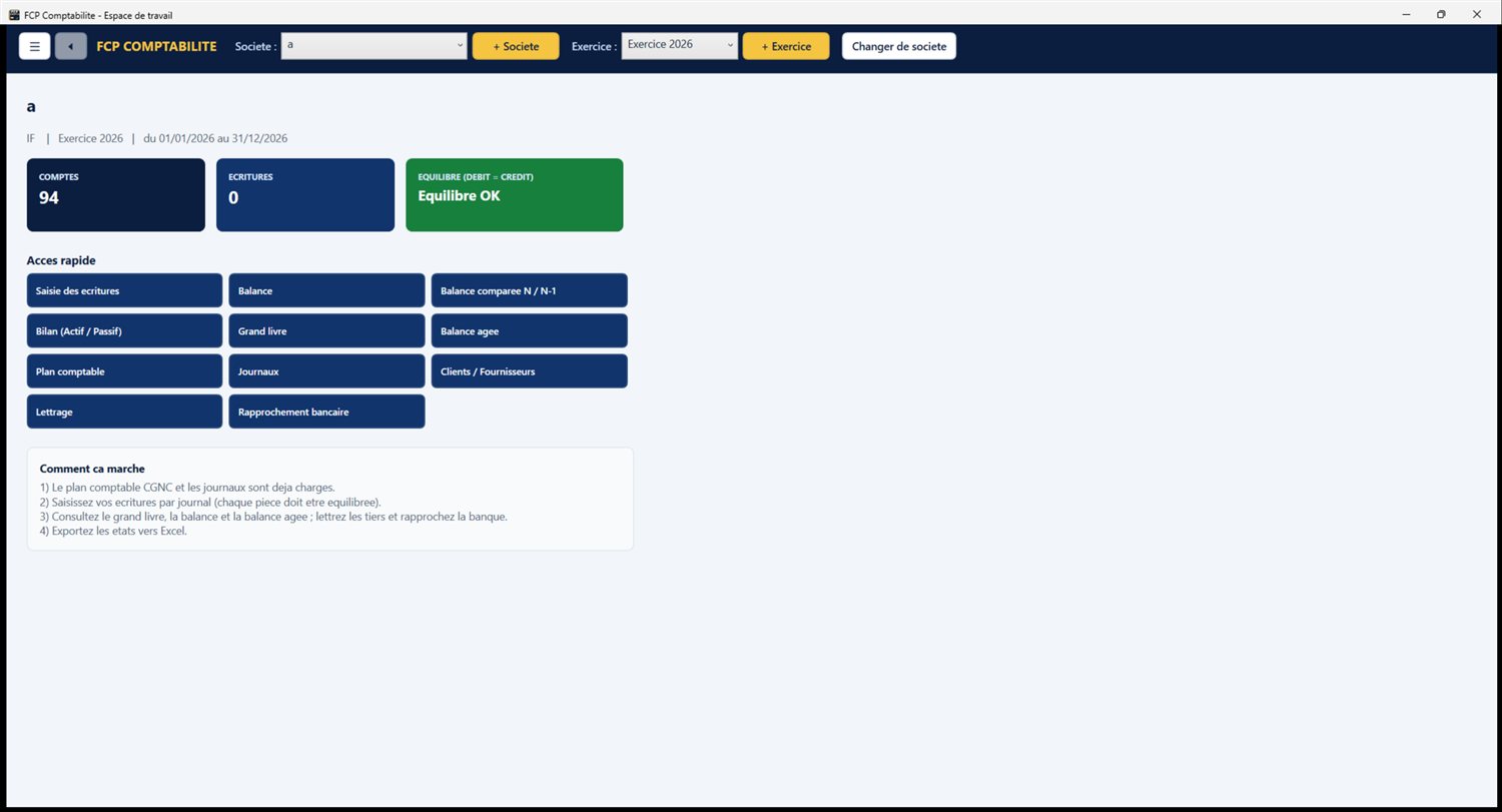 FCP Comptabilite - Tableau comptable
