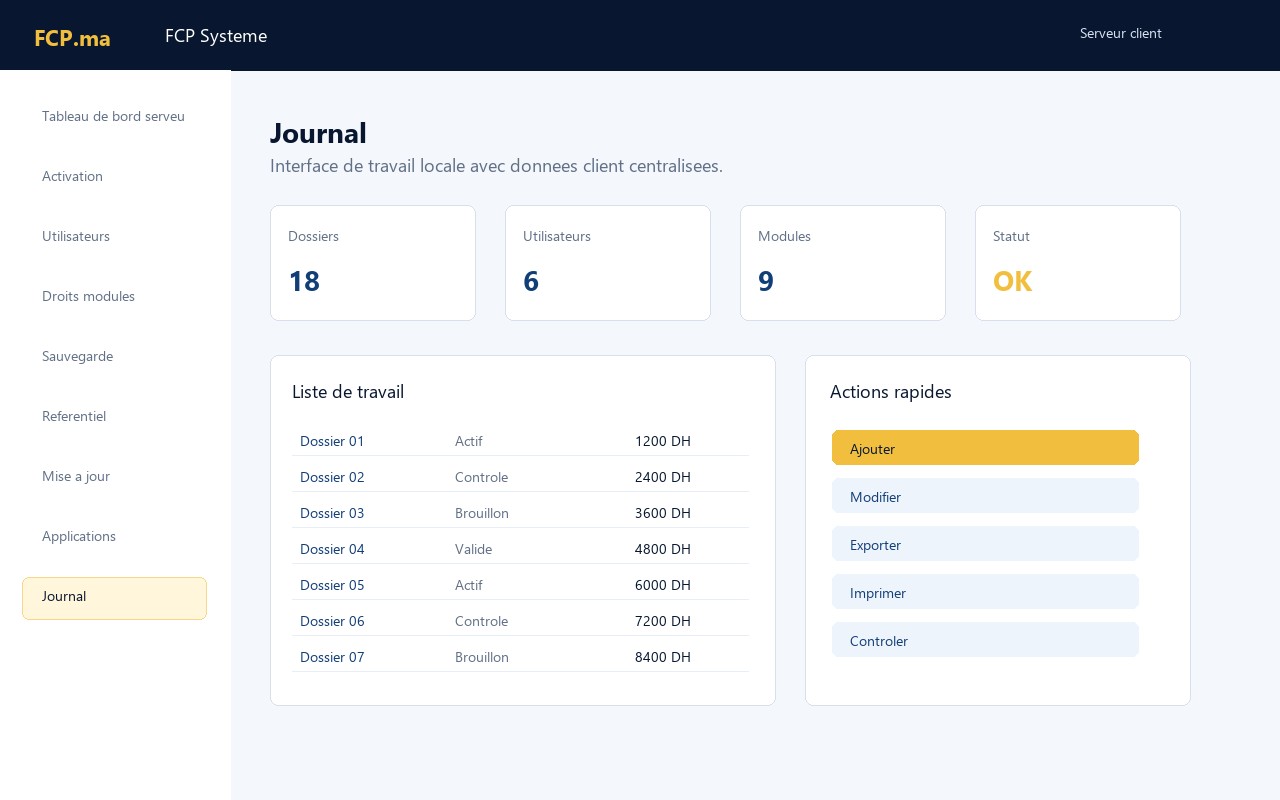 FCP Systeme - Journal