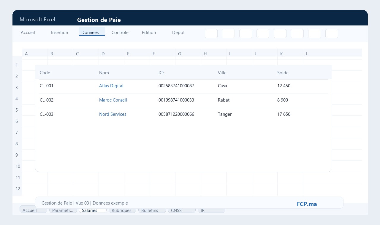 Gestion de Paie - Salaries