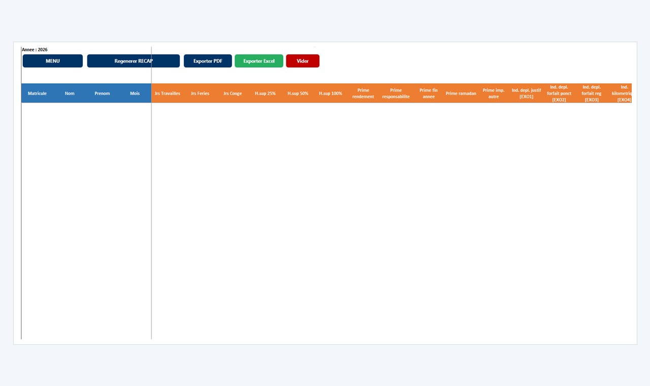 Gestion de Paie - Bulletins