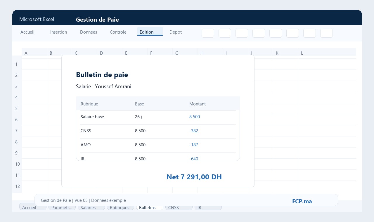 Gestion de Paie - Bulletins