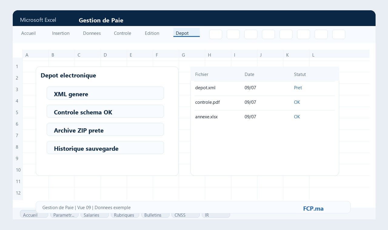 Gestion de Paie - Exports EDI