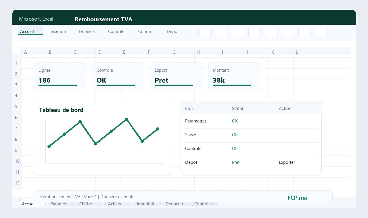 Remboursement TVA - Accueil dossier