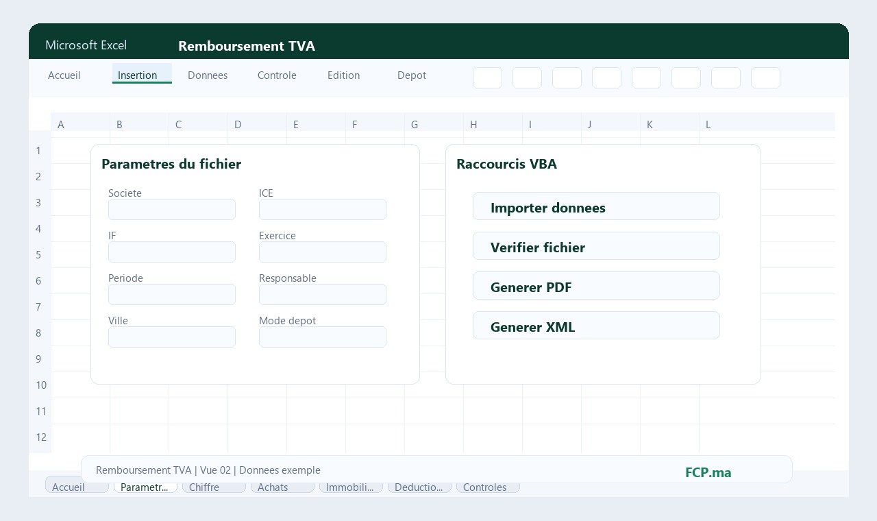 Remboursement TVA - Parametres