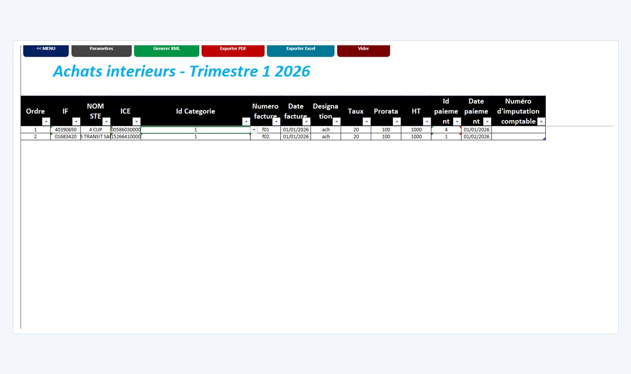 Remboursement TVA - Chiffre d affaires