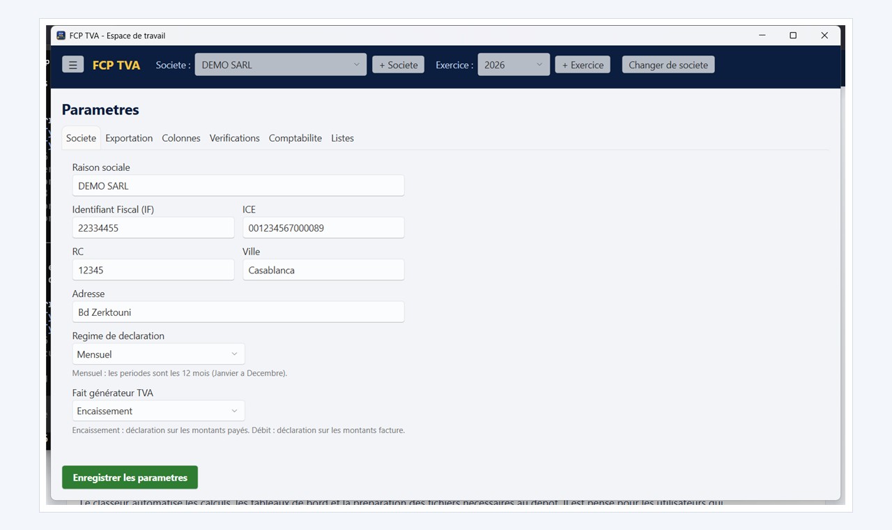FCP TVA - Configuration